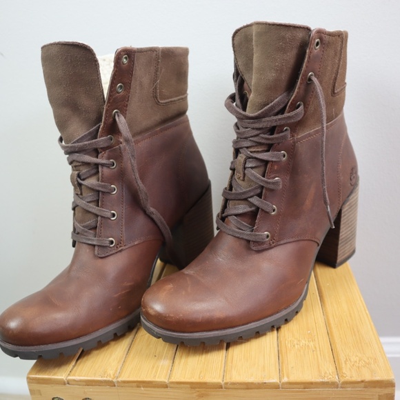 Timberland Women’s Brown Leather Earthkeepers Lace-Up Boots – Size 8.5 - Picture 3 of 6